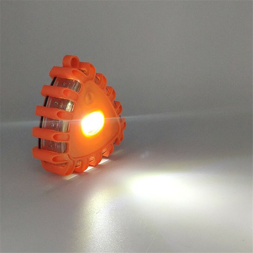 2PCS LED Safety Road Emergency Hazard Warning Light Strobe Flashing Lamp Orange - Foto 2 di 12