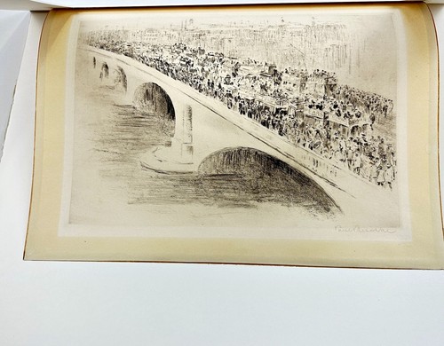 Paul Paeschke London bridge Radierung signiert - Bild 7 von 7