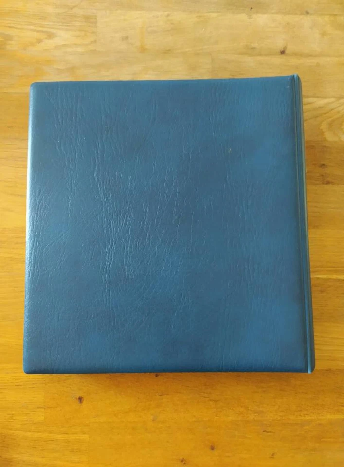 Album timbre Lindner bleu sans étui pour carnet Année 1986-2005 Bon état complet - Photo 3/4