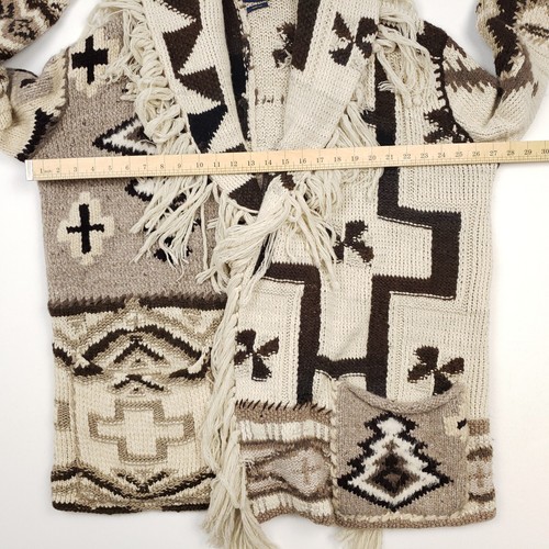 Ralph Lauren Indian Blanket Sweater Medium / L UK 14 16 Navajo Aztec Western - Picture 14 of 24