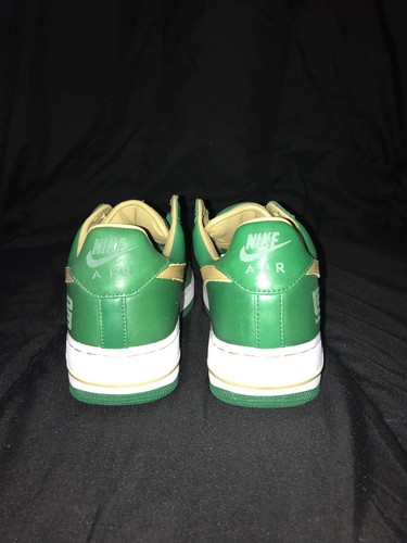 NIKE AIR FORCE 1 LOW LTD ”Lebron James” foliage/jersey gold 309063-371 MEN SZ9.5 - Picture 7 of 11