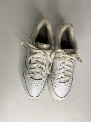 Reebok Classic Leather Sneakers Women’s 7 835 White Casual Preppy Retro - Picture 6 of 18