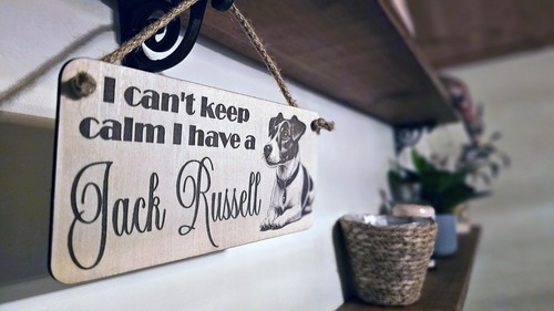 Jack Russell Funny Hanging Wall Sign Gift Ideas Decorative Pet Dog Owner Plaque - Picture 2 of 4