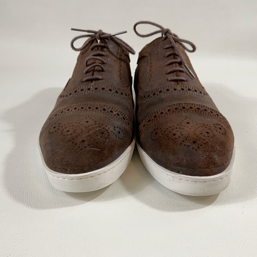Allen Edmonds Strand Oxford Dress Sneakers Snuff Suede Brown 5128 Men’s Sz9 3E - Picture 19 of 20