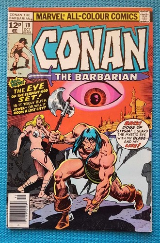 Conan the Barbarian # 79 - 1977 - MARVEL ORIGINAL- 8.0 VF Very Fine (E) - Foto 1 di 3