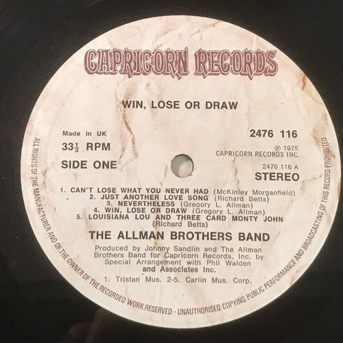 ALLMAN BROTHERS BAND Win, Lose Or Draw 1975 UK Vinyl LP record Gregg - Picture 3 of 3