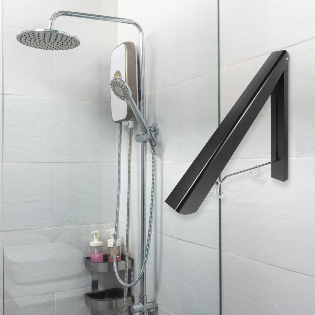 Foldable Wall-Mounted Clothes Dryer Hanger for Efficient Drying and Space-Saving Storage