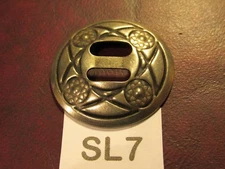 TRINITY CONCHOS ROUND SL7 Solid Nickel S. VINTAGE High Quality USA Leather Craft