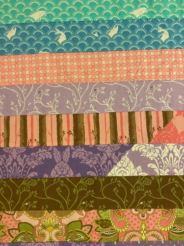 OOP Tula Pink FULL MOON FOREST Original Jelly Roll Quilt Top Moda 48"x66" - Picture 9 of 12