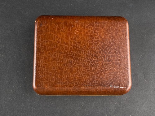 Vintage Bulova Photo Watch Original Case Box Empty Brown Red Cloth Lining - Picture 8 of 12