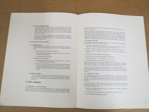 Phelps Dodge Measurement of Soil Thermal Resistivity Engineering Bulletin 502 - Picture 9 of 10