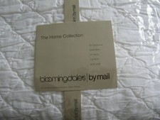 4643 1 Vintage Bloomingdale's White Quilted King Size Pillow Sham 100 Cotton