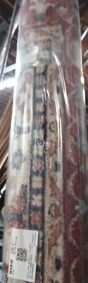 Origin 21 Scarlet Blooms 8 X 10 (ft) Ivory/Red Indoor Floral/Botanical Oriental