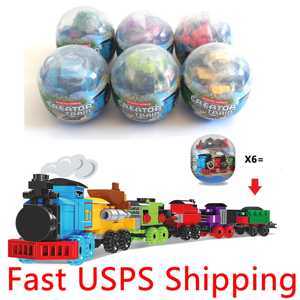 189 Pcs Building Blocks Train Set in 6 Eggs Easter Party Gift Loot Bag Ideas