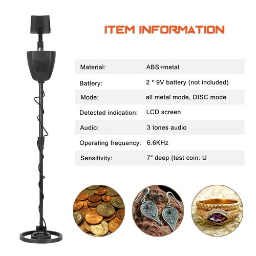 Profi-Metalldetektor Set Gold Metal Detector Wasserdicht Tiefensonde Schatzsuche - Bild 11 von 15