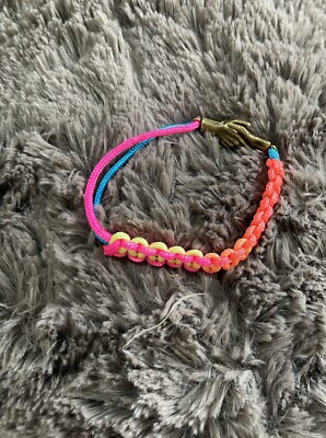 Handgefertigtes Nylon Bettelarmband Regengelübde Bohème Ethno Magnetklatschen