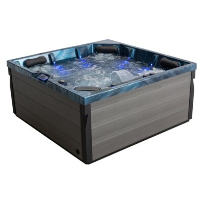 Komfortabler Aussenwhirlpool SPA Pool Schwimspas 200x200 grau