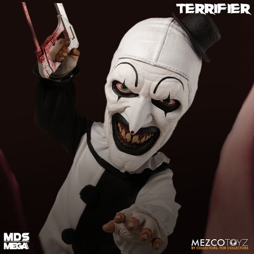 MDS Mega Scale Terrifier Movie Art the Clown 15" Sound Horror Bloody Hacksaw - Picture 7 of 11