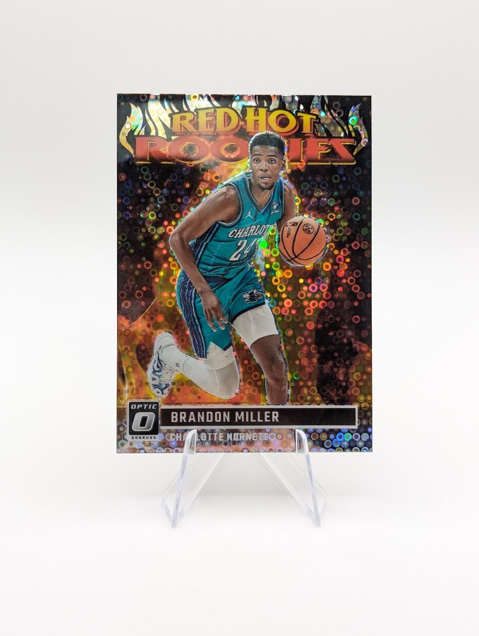 Brandon Miller 2023-24 Panini Donruss Optic RC Red Hot Rookies Fast Break #3