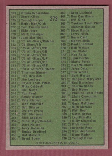 1974 Topps Baseball (265-396) * You Pick * Conditions Listed - Picture 19 of 278