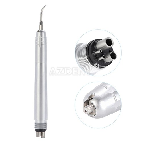AZDENT Dental Ultrasonic Air Perio Scaler Handpiece Hygienist 4Holes 3 Tips - Picture 2 of 16