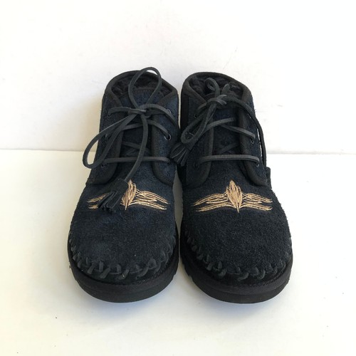 UGG X CHILDREN OF DISCORDANCE NEUMEL BLACK SUEDE SLIPPER Men US 7.5/Women US 8.5 - Picture 3 of 7