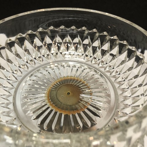 Vintage Glass Candy Dish Champagne Color Metal Base Vanity Trinket Dish Decor - Picture 10 of 12