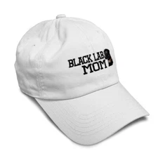 Soft Women Baseball Cap Black Lab Mom Embroidery Dad Hats for Men Buckle Closure