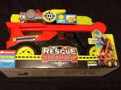 rescue heroes transforming fire truck with lights & sounds