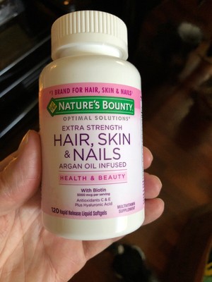 Nature S Bounty Hair Skin Nails Argan Oil Infused Rapid Release