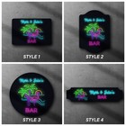 Personalised Mancave Pub Sign METAL Plaque Eighties Neon Style Retro Home Bar SA