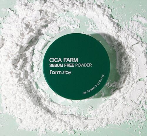 FarmStay/Cica Farm Sebum Free Powder 5g/Setting Powder for Oily Skin/K-beauty - Picture 4 of 9