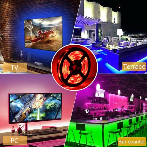Tv Computer Backlight 5v Usb Led Strip Light 5050 Rbg Background Lighting 1m/2m - Picture 8 of 15