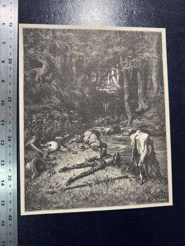 Set Of 10 Antique Gustave Dore 19th Century Engravings / Woodcuts / Prints - Picture 8 of 22