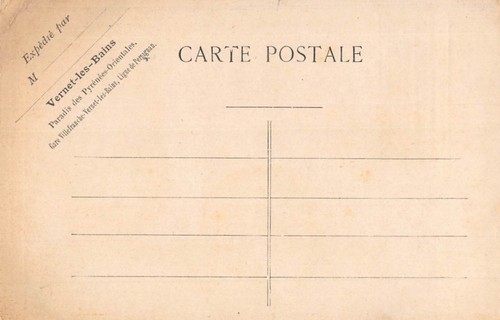 ANUNCIO POSTAL FRANCIA VERNET - LES - BAINS PARADIS DES PYRENEES ORIENTALES - Imagen 2 de 2