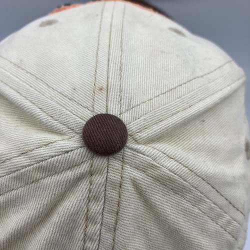 Kubota Choko Baseball Cap Khaki & Brown - The Power Of Orange - Distressed Look - Picture 4 of 8