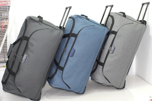 X Large 30" Wheeled Holdall Suitcase Weekend Luggage Duffle Trolley Cargo Bag UK - Picture 2 of 28