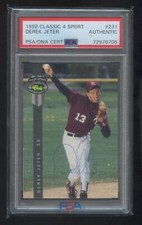 DEREK JETER 1992 CLASSIC 4 SPORT RC AUTOGRAPH OLD HS SIGNATURE AUTOGRAPH PSA/DNA