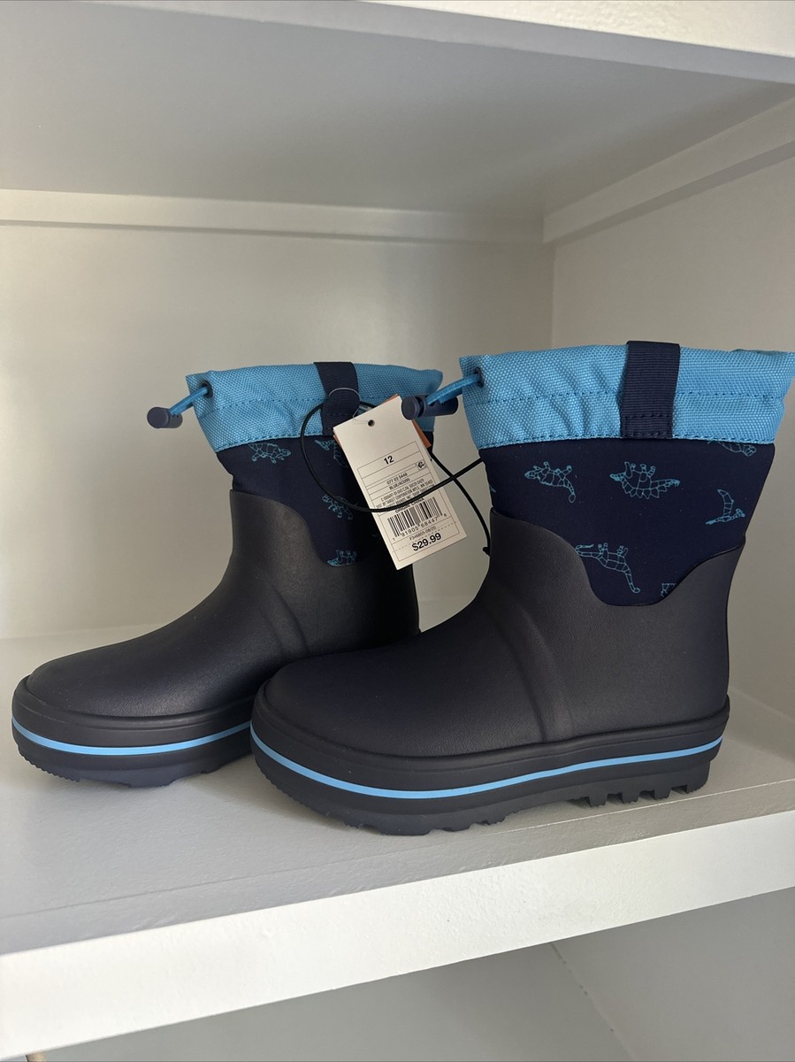 Cat Jack Dinosaur Warm Rain Boots NWT Toddler 12 eBay