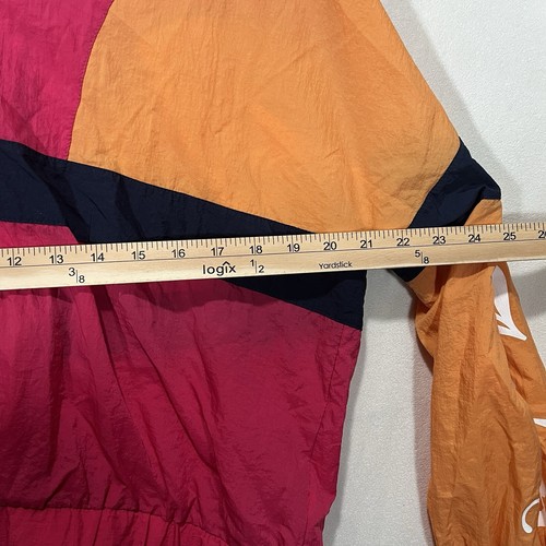 Vintage Y2K Juicy Couture Track Windbreaker Jacket Womens Med Pink Orange - Picture 7 of 7