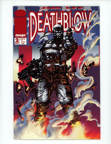 Deathblow #2 1993 Image Comics NM- Comic Book Jim Lee - Picture 1 of 6