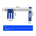 Circular Saw Guide Rail System with Adjustable Track, Smooth Cutting, One-Key