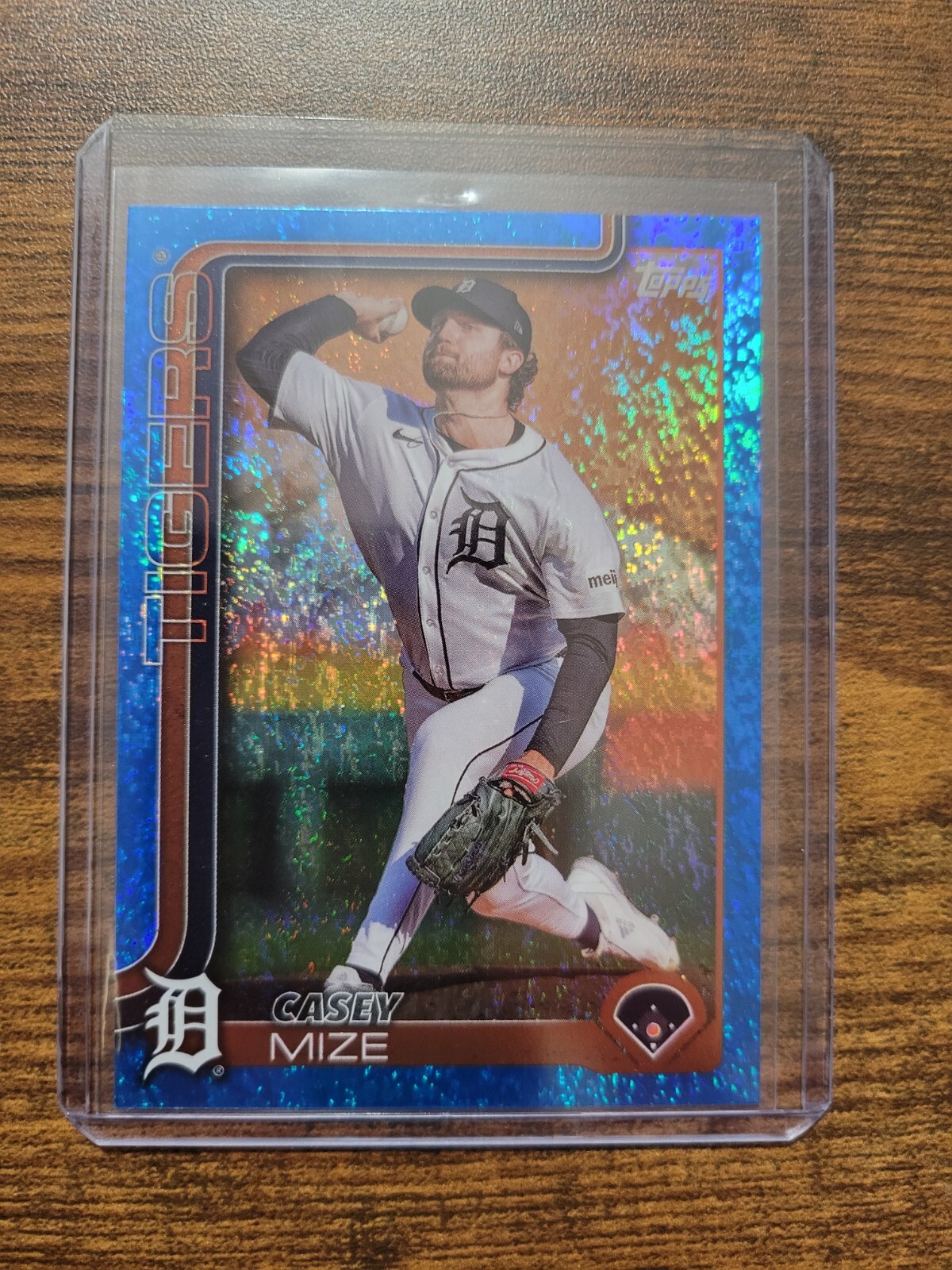 Casey Mize 2025 Topps Series 1 Baseball Blue Foil #315 Detroit Tigers /150