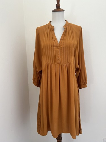 Umgee NEU mit Etikett Boho Ringelblume "Fall Into It" Kleid mit Taschen Damen Oversize S