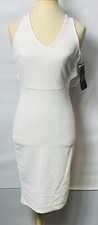 DON’T YOU DARE White Sleeveless Body Con Dress Size M NWT