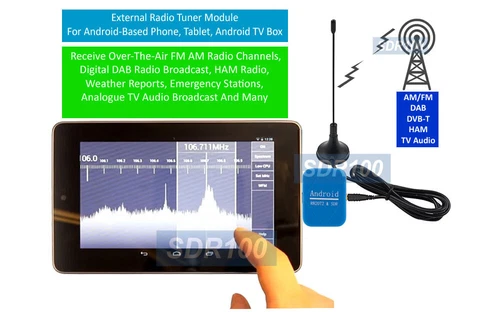 Android-Based RTL-SDR Radio Receiver Tuner For AM FM HAM DVB-T DAB Radio 
