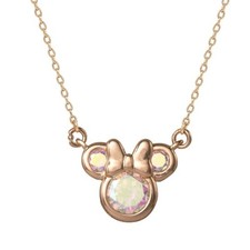 Kid's Disney Minnie Mouse Cubic Zirconia Necklace  45 Retail 