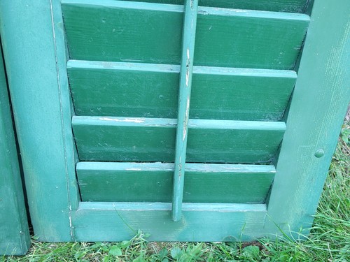 1 Paar Fensterladen - Holz - gebraucht - Höhe 147 cm - Breite 58,5 cm - Bild 14 von 17