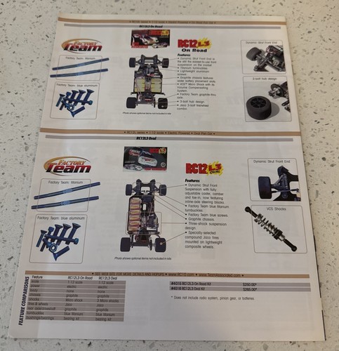 2003 Team Associated Kit & RTR Catalog - 18T RC10GT B4 T3 TC3 NTC3 RC10DS - Picture 2 of 2