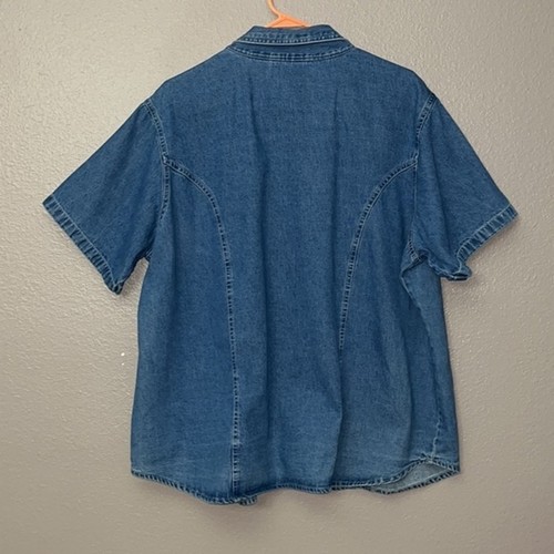 Faded Glory Womans Ladies 22W/24W 100% cotton. Vintage vives short sleeve shaket - Picture 8 of 12